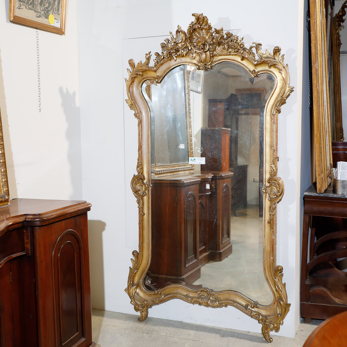 Specchiera metà '800 francese con putto - Specchiere