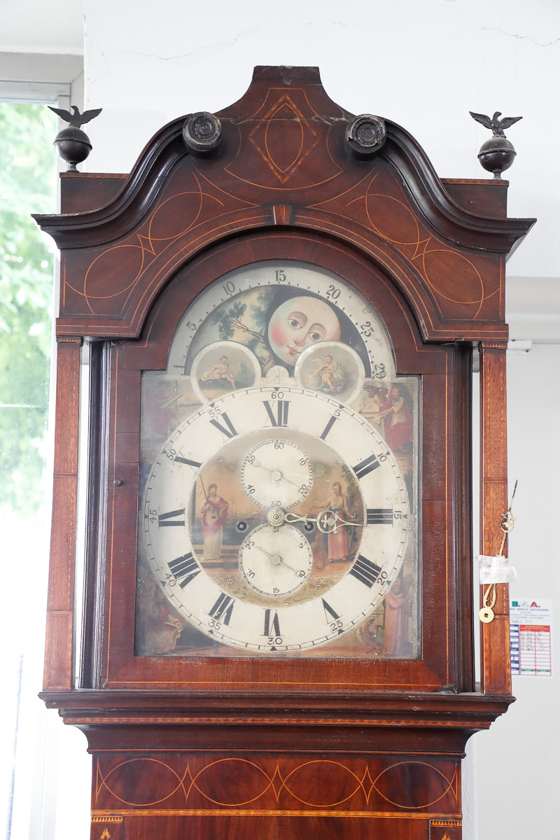 Orologio a colonna inglese, metà '800 - Complementi d'arredo Orologio a colonna inglese, metà '800 - Complementi d'arredo