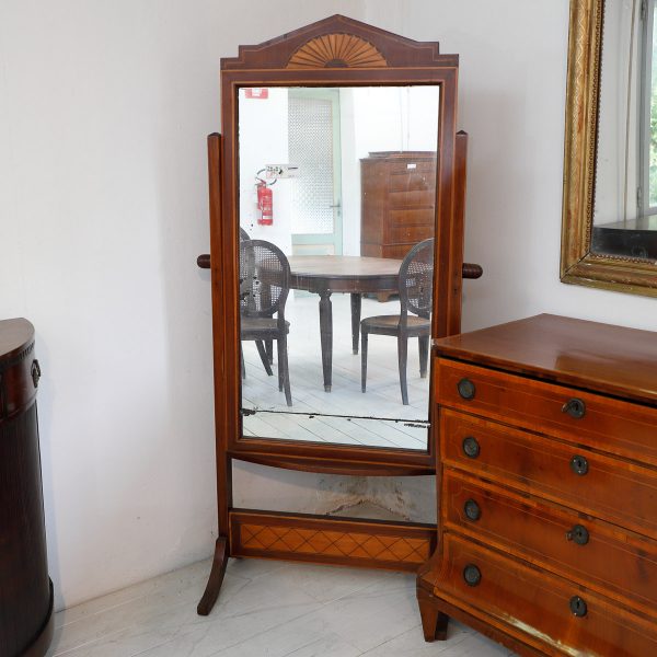 Psiche in mogano Regency - Specchiere