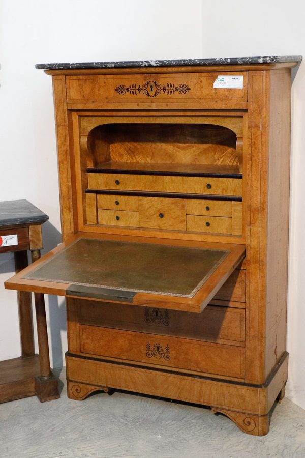 Secretaire e comò in radica di tuia - Comò, Secretaire e Ribalte