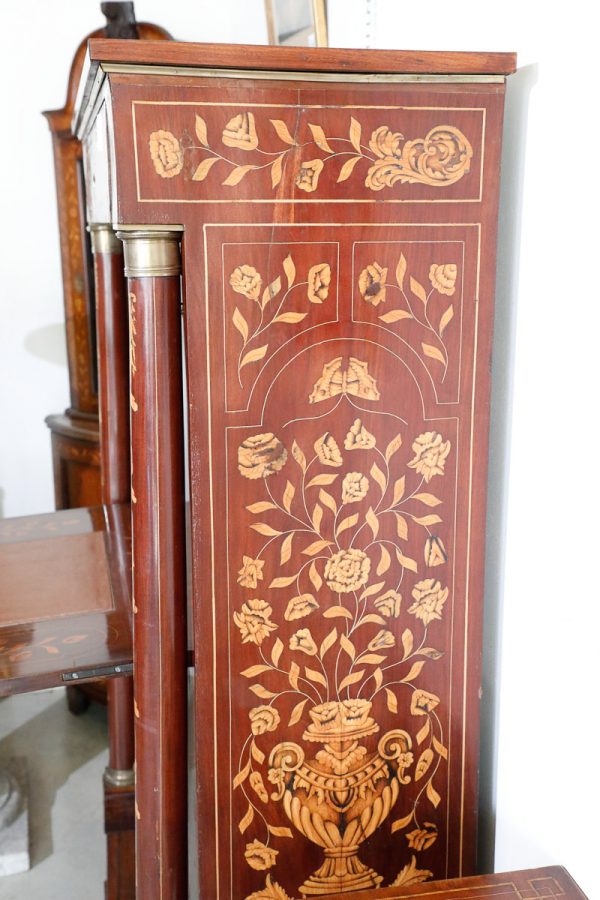 Secretaire in piuma di mogano, epoca Impero - Secretaire e Ribalte