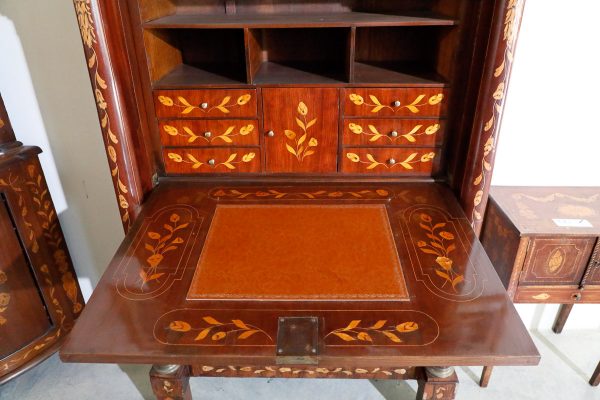 Secretaire in piuma di mogano, epoca Impero - Secretaire e Ribalte