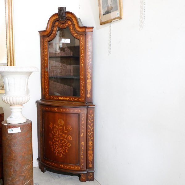 Angoliera primi 800 in mogano - Angoliere, Vetrine