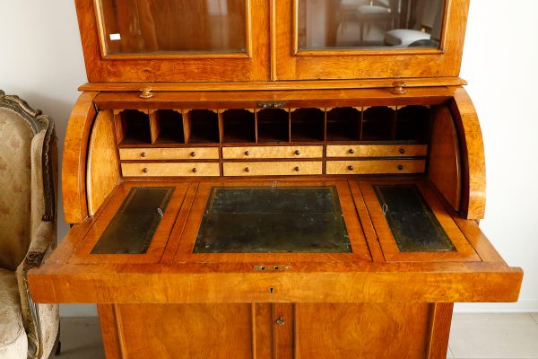Bookcase in radica di rovere, inglese, epoca Vittoriana - Librerie