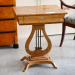 Round occasional table in ebonized wood, Scandinavian origin, Empire - Tables and Desks Round occasional table in ebonized wood, Scandinavian origin, Empire - Tables and Desks