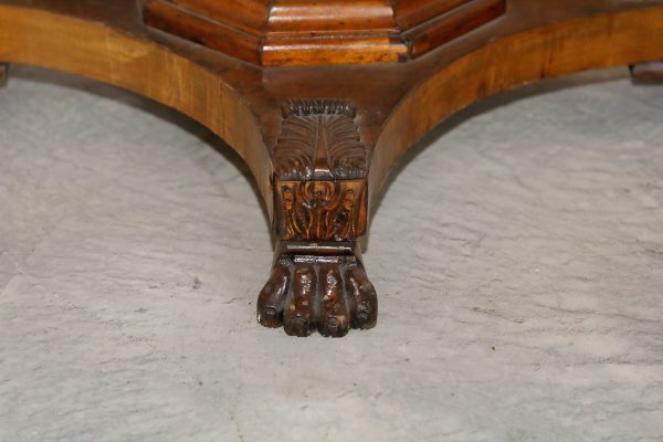 Tavolo tondo allungabile in rovere, Paesi Scandinavi, Biedermeier - Tavoli e Scrittoi