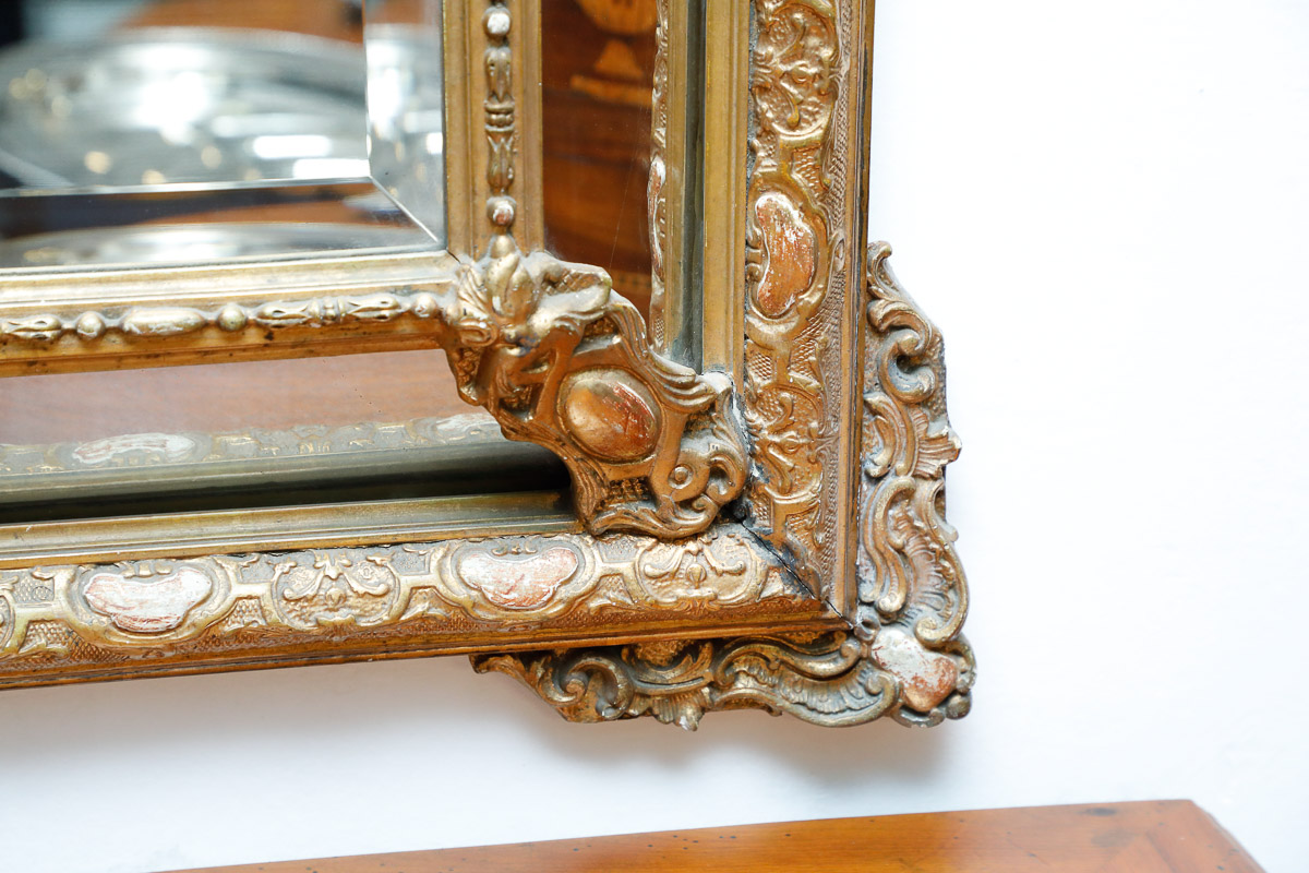 Wall mirror with polished glass, France, 19th century - Wall Mirrors Wall mirror with polished glass, France, 19th century - Wall Mirrors