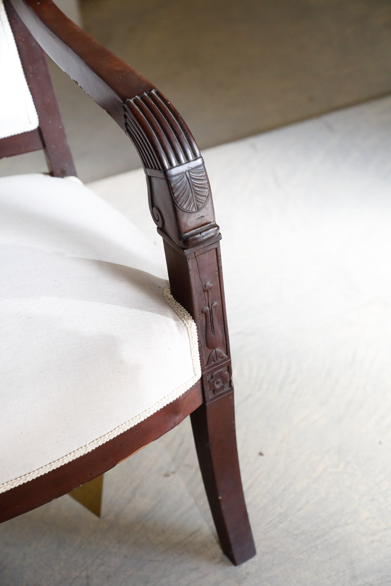 Armchair in mahogany, Empire period - Chairs and Armchairs Armchair in mahogany, Empire period - Chairs and Armchairs