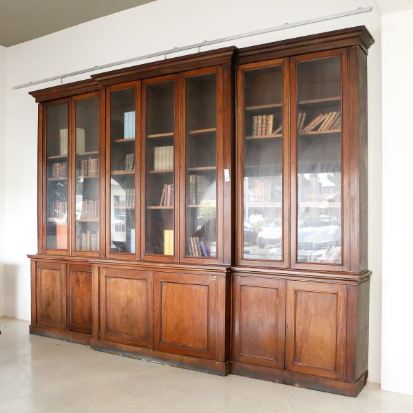 Large bookcase with 6 doors, English origin, 19th century - Bookcases