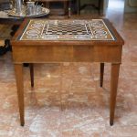 Occasional table in ebonized wood, in gilded bronze and brass - Tables and Desks