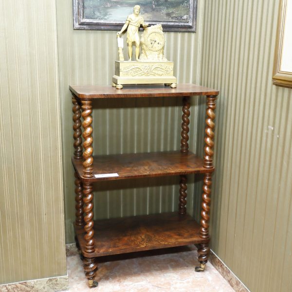 Étagère in walnut brier-root with twists, England - Furniture accessories