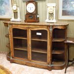 Glass display unit with inlays and bronze detail, Victorian era - Glass units
