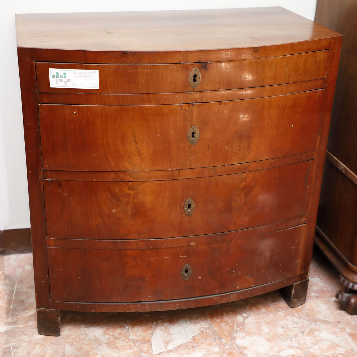 Comoncino in piuma di mogano, Biedermeier - Comò