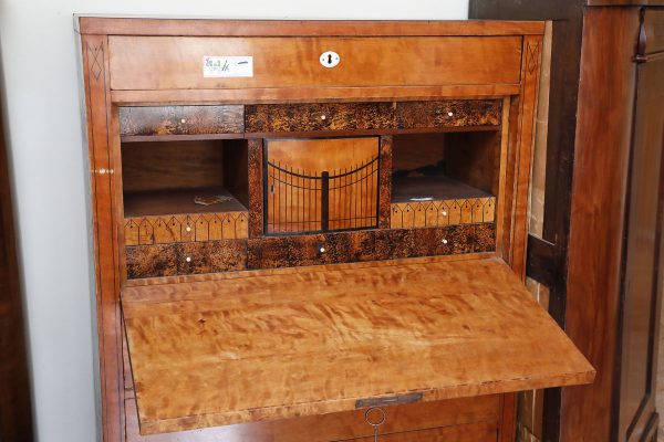 Secretaire in betulla, Paesi Scandinavi Biedermeier - Secretaire e Ribalte