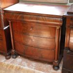 Small commode in mahogany feather with 3 drawers, 19th century - Commodes