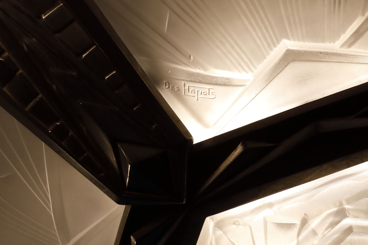 Lampadario con appliques, Francia by Des Hanots 900 - Complementi d'arredo Lampadario con appliques, Francia by Des Hanots 900 - Complementi d'arredo