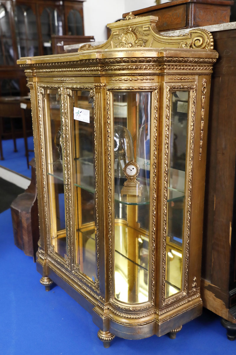 Vetrina con piano a specchio, Inghilterra Napoleone III - Vetrine Vetrina con piano a specchio, Inghilterra Napoleone III - Vetrine
