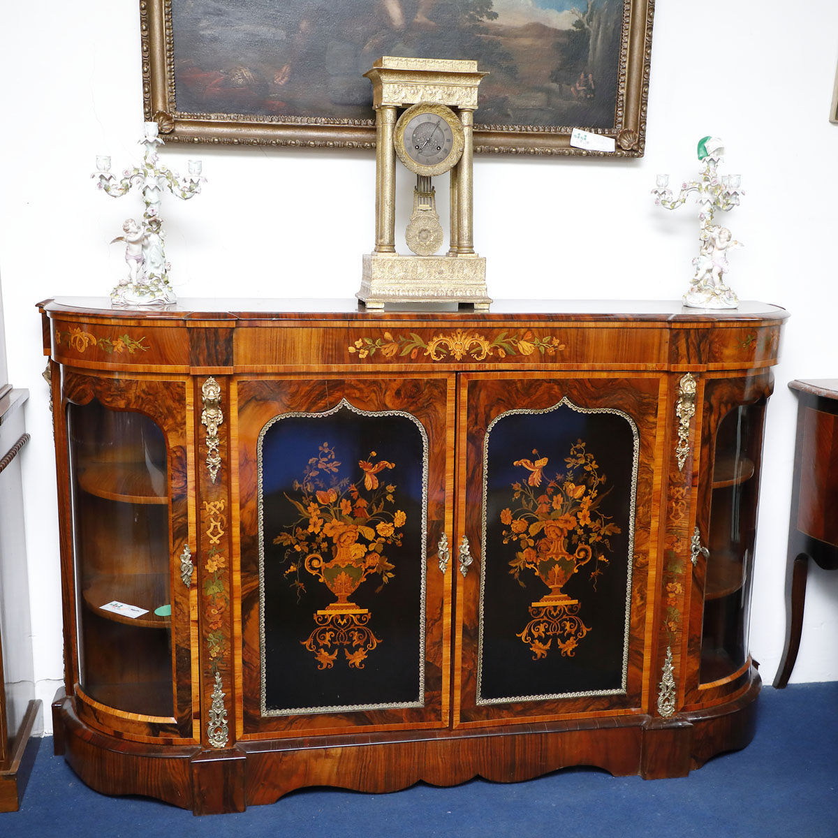 Vetrina con piano a specchio, Inghilterra Napoleone III - Vetrine Vetrina con piano a specchio, Inghilterra Napoleone III - Vetrine