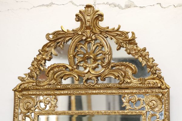 Wall mirror with central polished glass, France, 19th century - Wall Mirrors