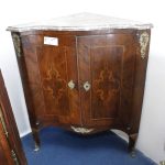 Double body corner cupboard with inlays, 18th century - Corner cupboards