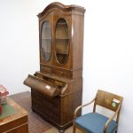 Bookcase with 4 doors in walnut and walnut brier-root - Bookcases