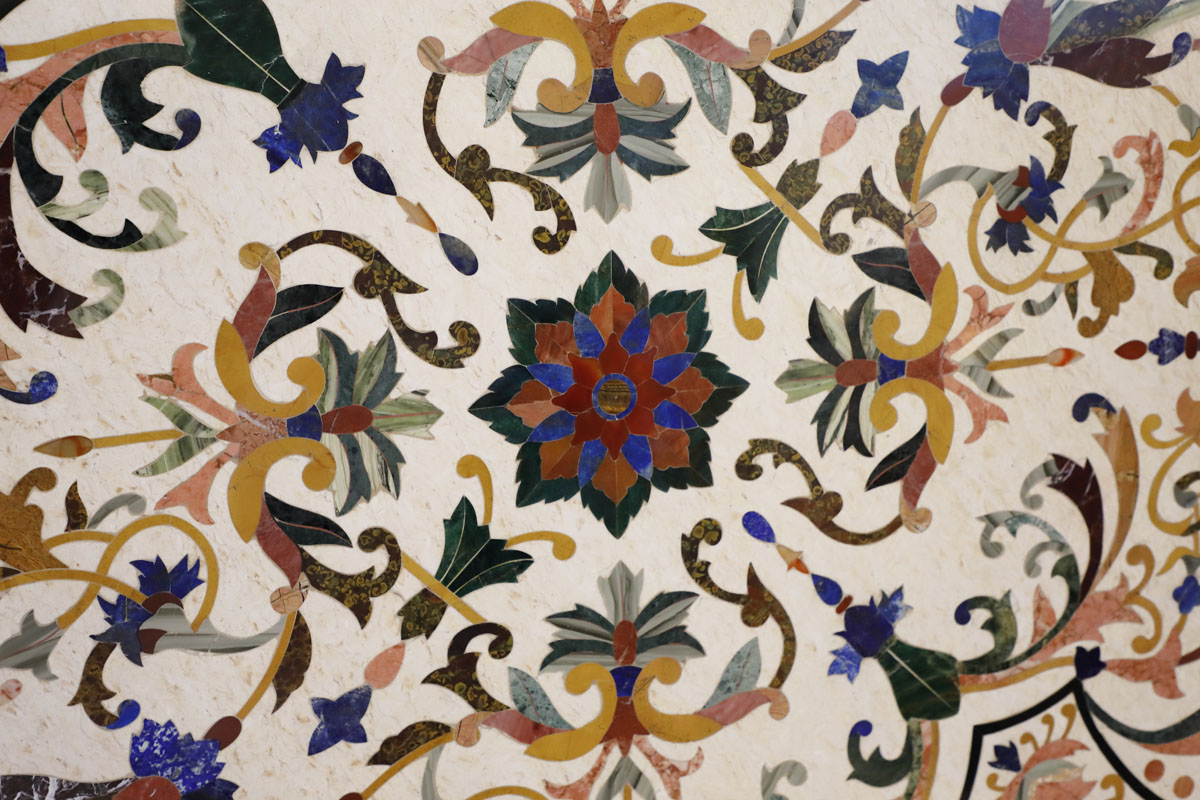 Round marble top with inlays - Furniture accessories, Tables and Desks Round marble top with inlays - Furniture accessories, Tables and Desks