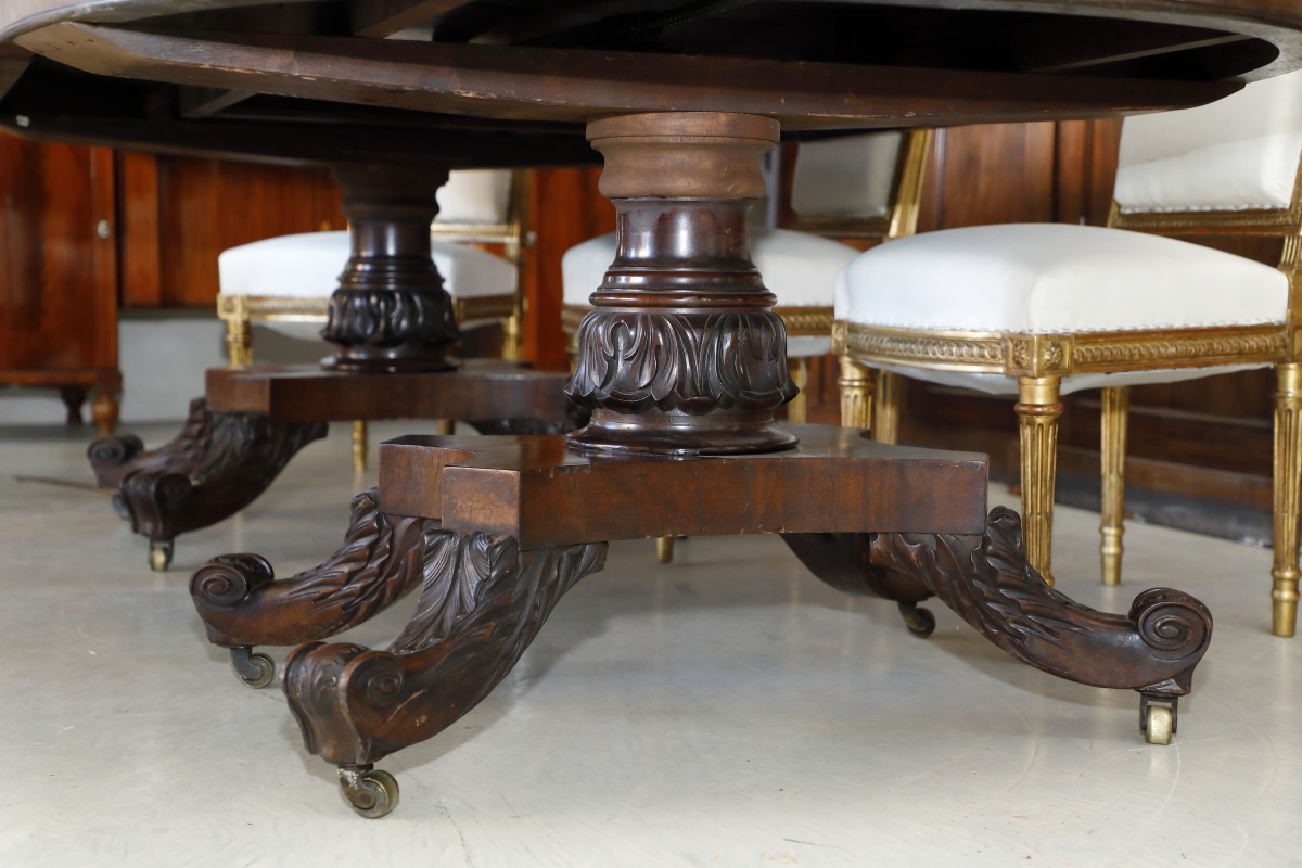 Tavolo allungabile inglese con doppia gamba - Tavoli e Scrittoi Tavolo allungabile inglese con doppia gamba - Tavoli e Scrittoi