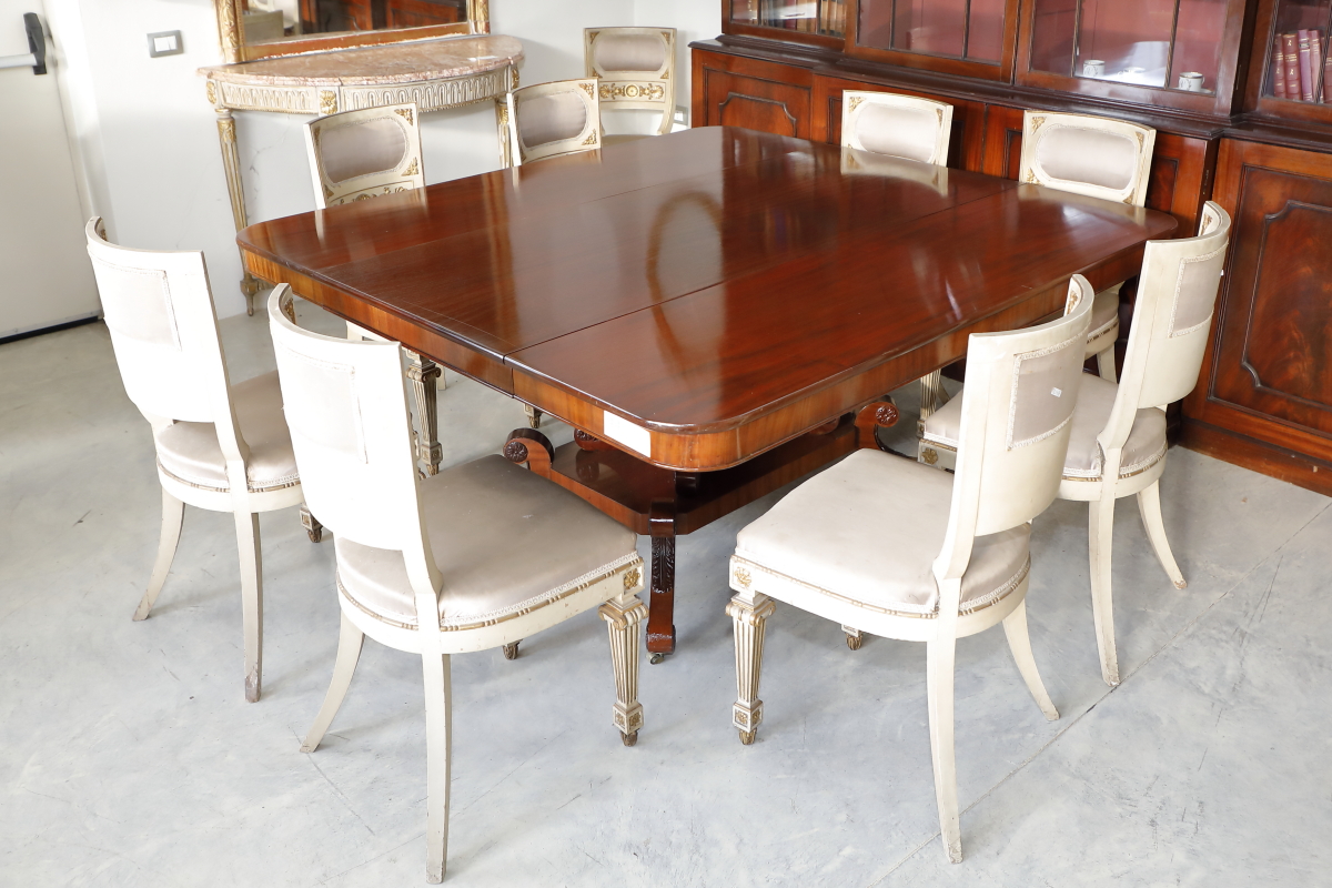 Tavolo Biedermaier allungabile - Tavoli e Scrittoi Tavolo Biedermaier allungabile - Tavoli e Scrittoi