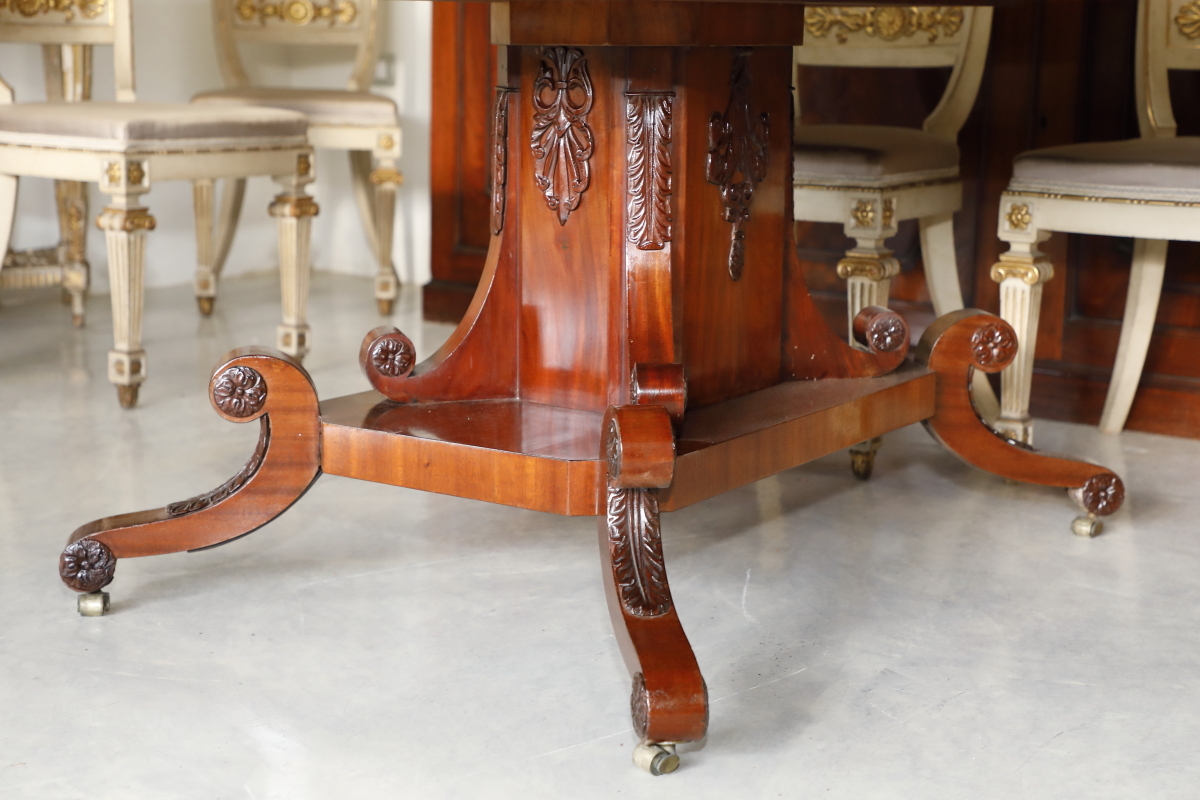 Tavolo Biedermaier allungabile - Tavoli e Scrittoi Tavolo Biedermaier allungabile - Tavoli e Scrittoi