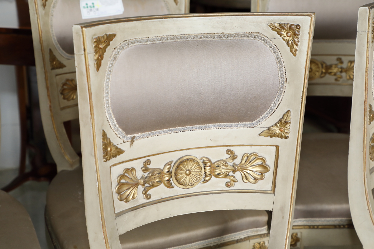 Empire style commode in walnut with marble top - Commodes Empire style commode in walnut with marble top - Commodes