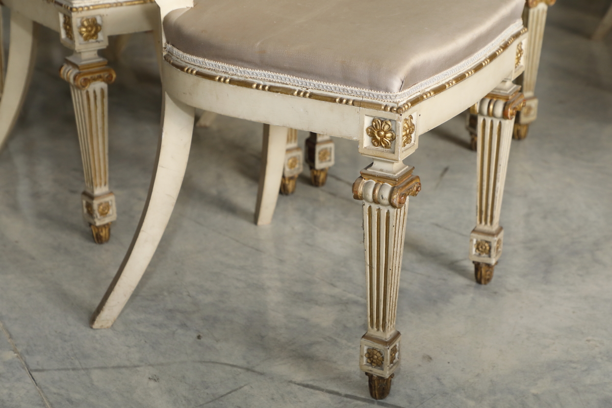 Empire style commode in walnut with marble top - Commodes Empire style commode in walnut with marble top - Commodes