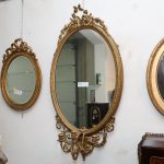 Gilded wall mirror with coping with birds - Wall Mirrors Gilded wall mirror with coping with birds - Wall Mirrors