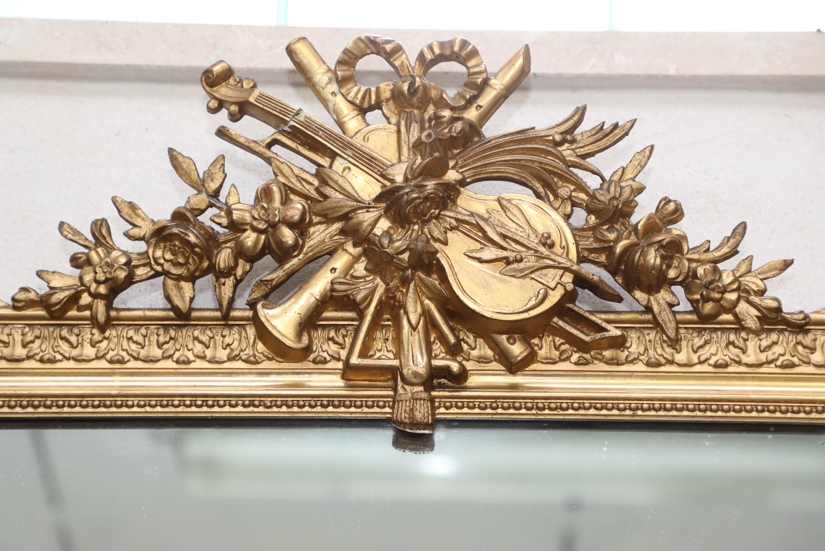 Rectangular wall mirror in gilded wood - Wall Mirrors Rectangular wall mirror in gilded wood - Wall Mirrors