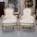 Set of 8 chairs with upholstered backrest and seat - Chairs and Armchairs