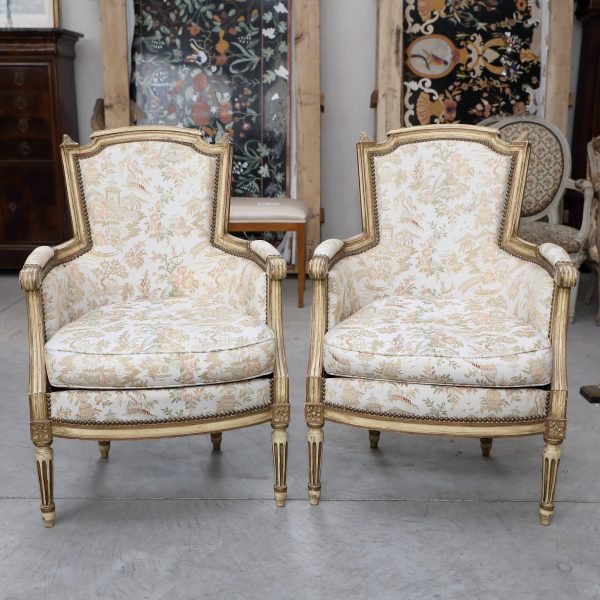 Pair of lacquered small armchairs - Chairs and Armchairs