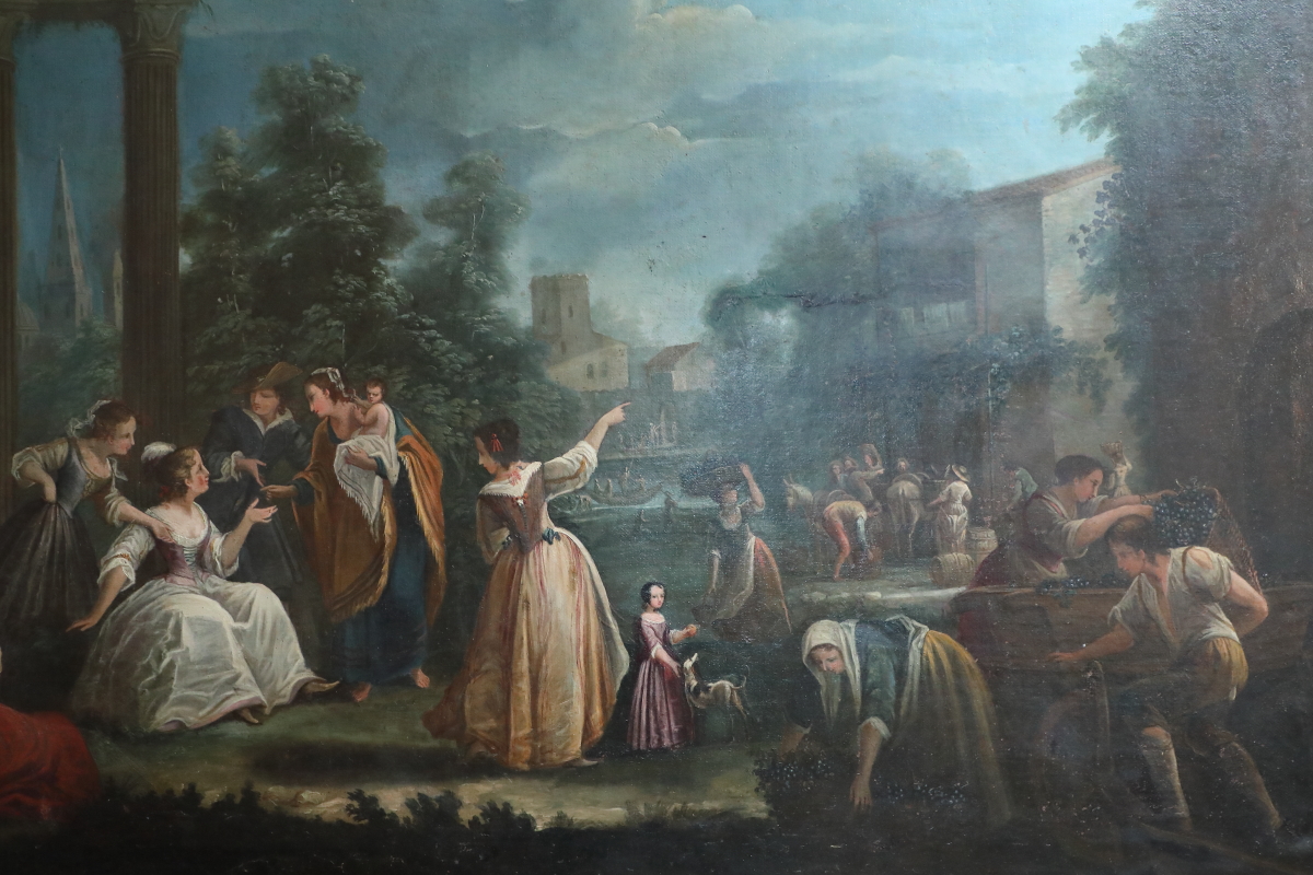 Picture depicting architecture with characters - Furniture accessories Picture depicting architecture with characters - Furniture accessories