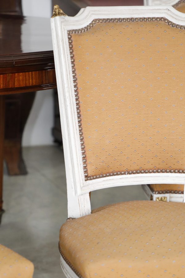 Set of 6 chairs in lacquered and gilded wood. - Chairs and Armchairs