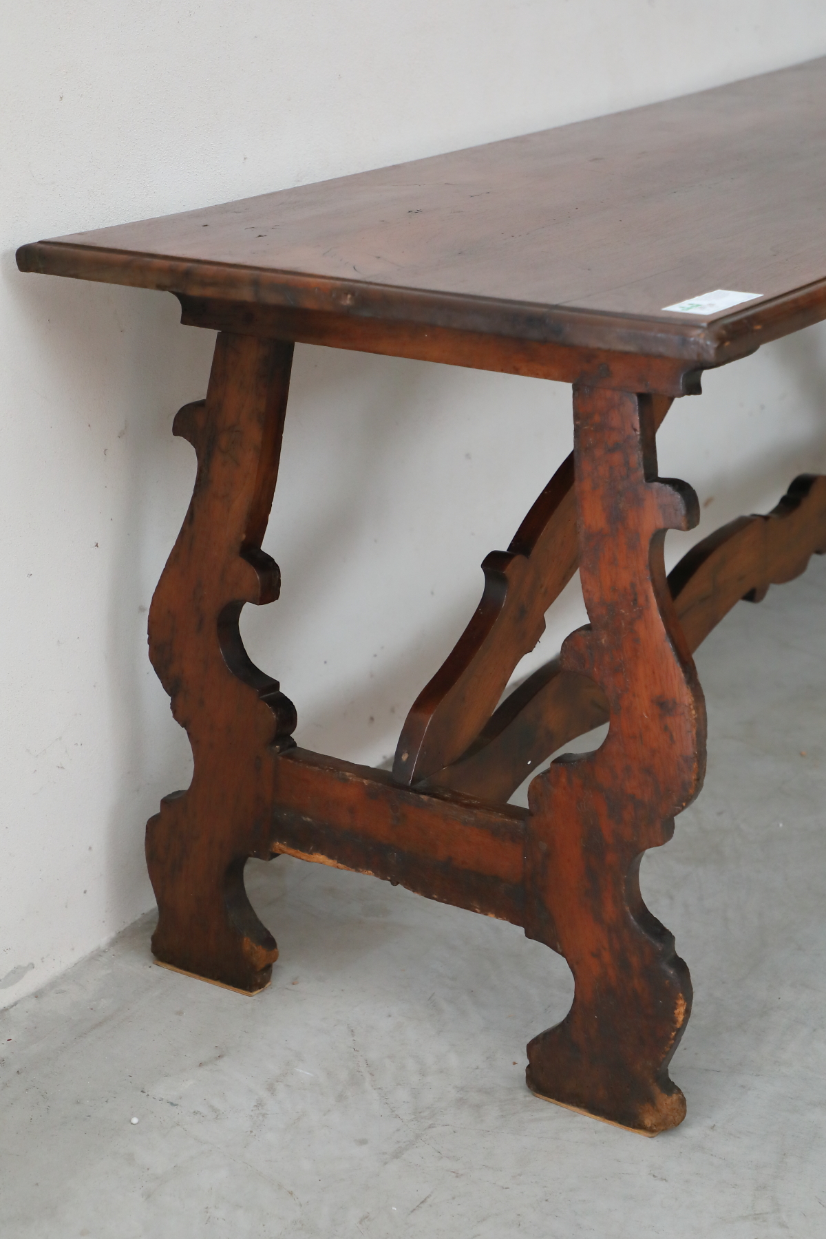 Italian fixed table with lyre leg - Tables and Desks Italian fixed table with lyre leg - Tables and Desks