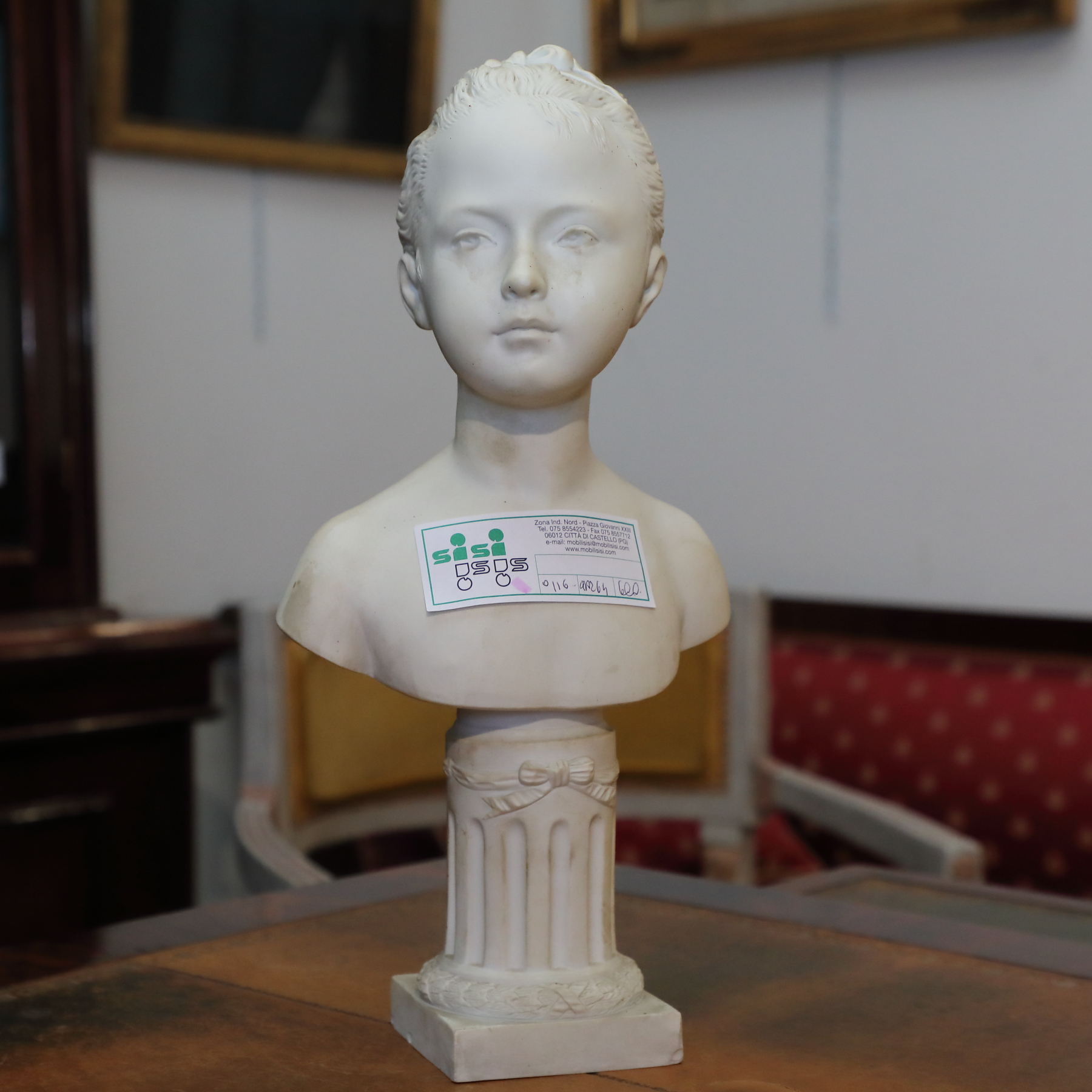 Piccolo Busto femminile in Bisquit - Complementi d'arredo Piccolo Busto femminile in Bisquit - Complementi d'arredo