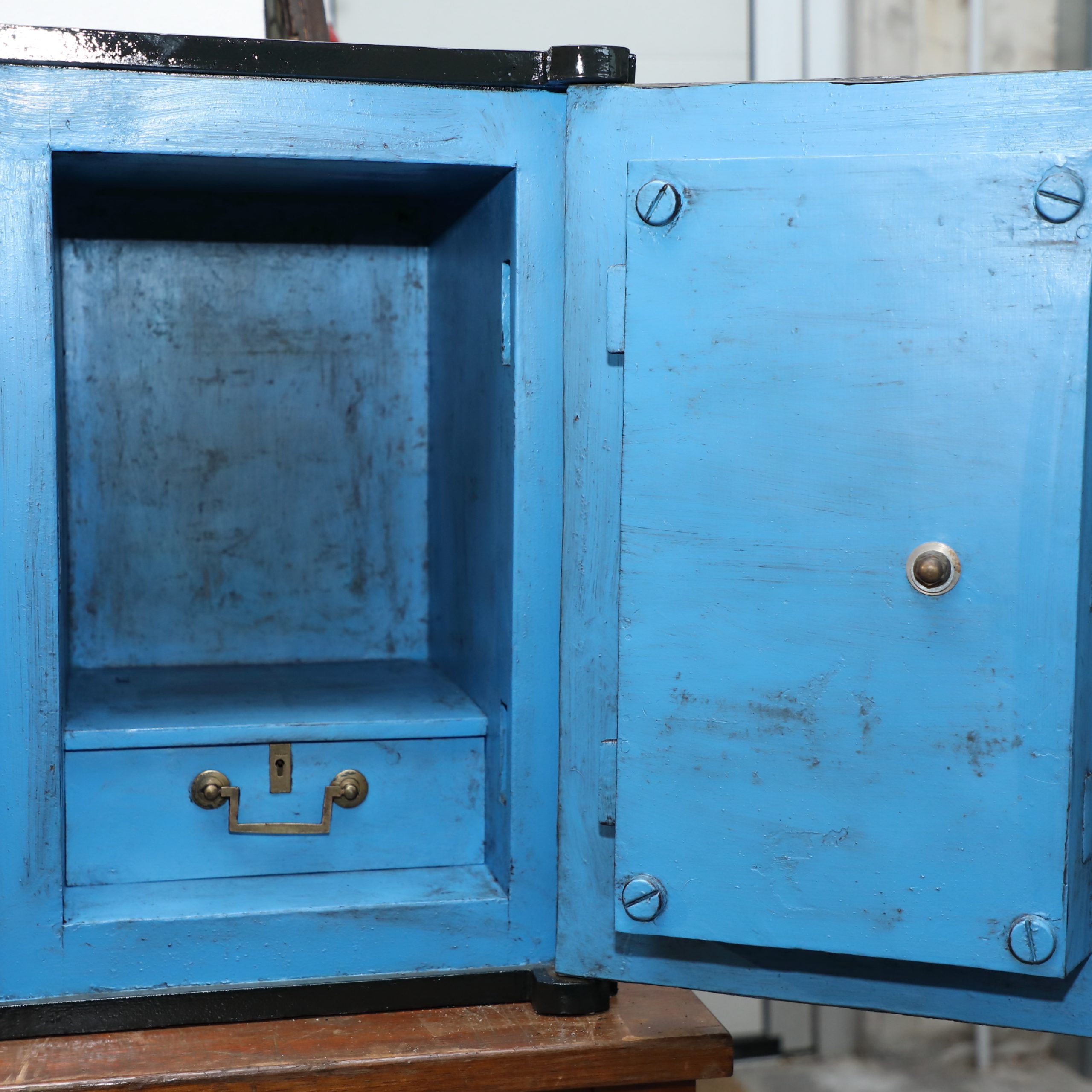 Cassaforte in ferro Inglese Epoca Primi 900 - Complementi d'arredo Cassaforte in ferro Inglese Epoca Primi 900 - Complementi d'arredo