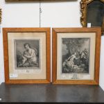 Large painting with gilded wood frame carved Early 1900s - Furniture accessories Large painting with gilded wood frame carved Early 1900s - Furniture accessories