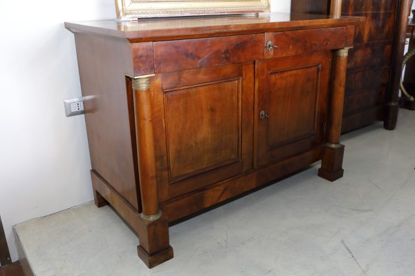 Credenza impero in noce a due ante - Credenze