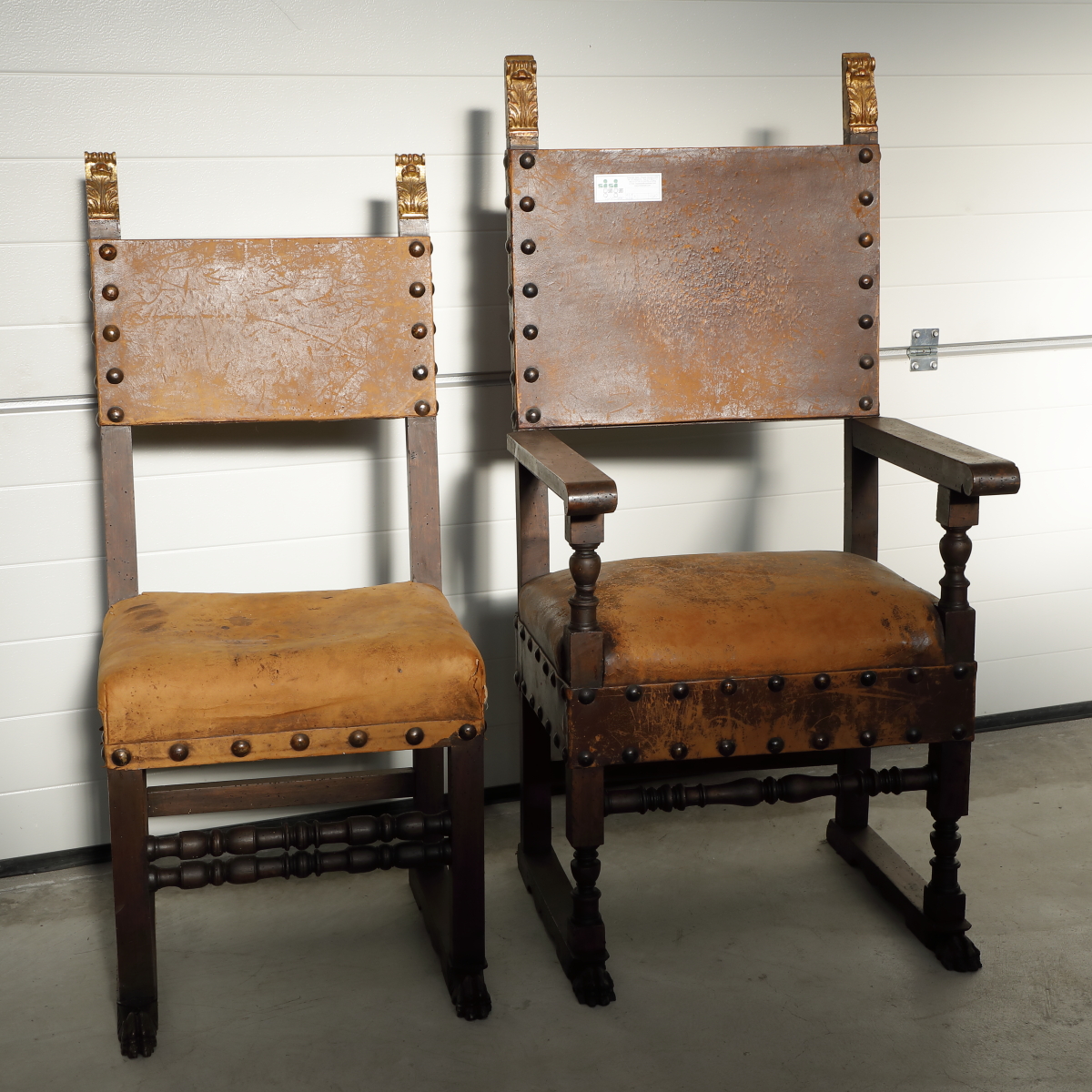 Salotto in legno dorato epoca Fine 800 - Divani, Sedie e Poltrone Salotto in legno dorato epoca Fine 800 - Divani, Sedie e Poltrone