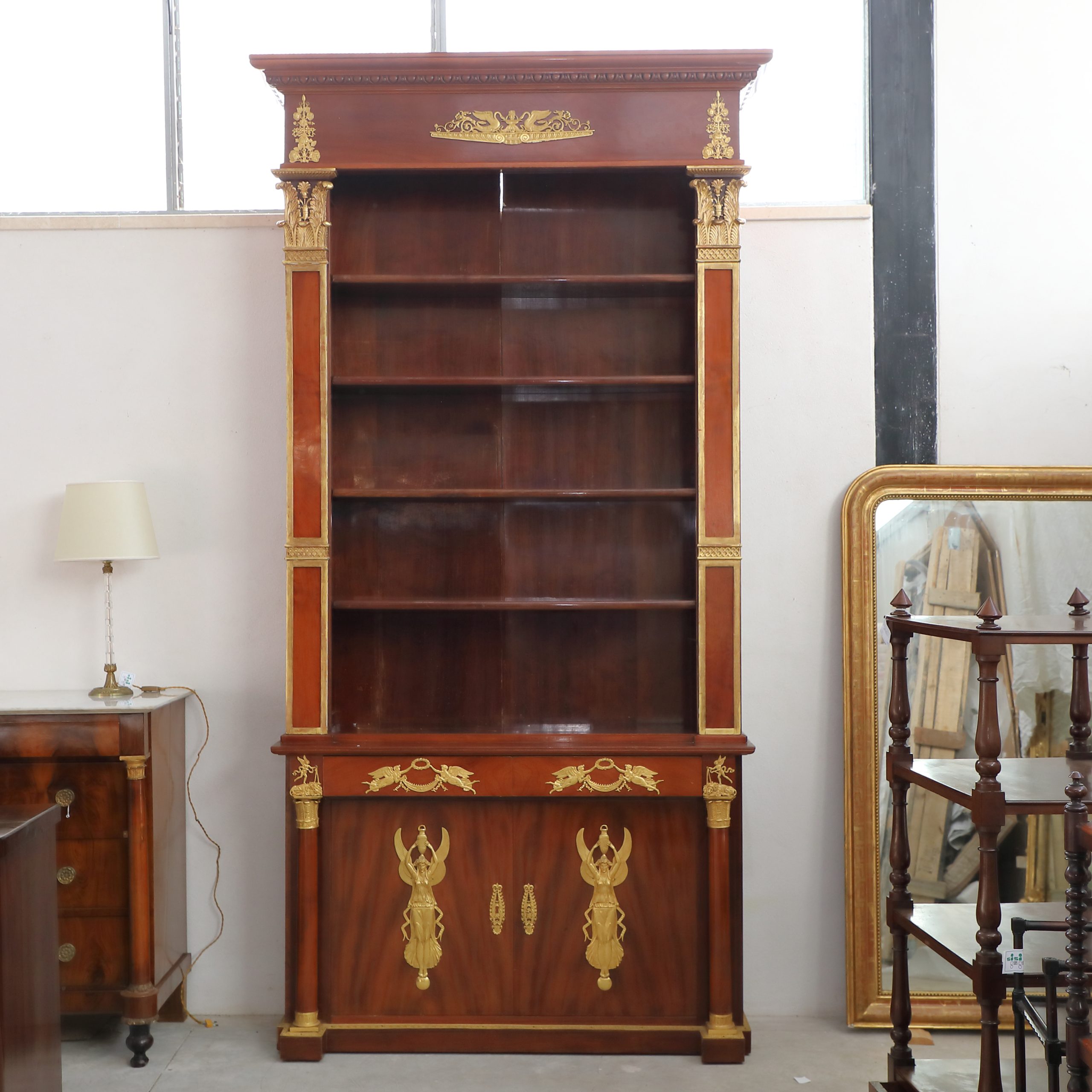 Libreria a giorno in legno laccato ed ebanizzato epoca fine 800 - Librerie Libreria a giorno in legno laccato ed ebanizzato epoca fine 800 - Librerie