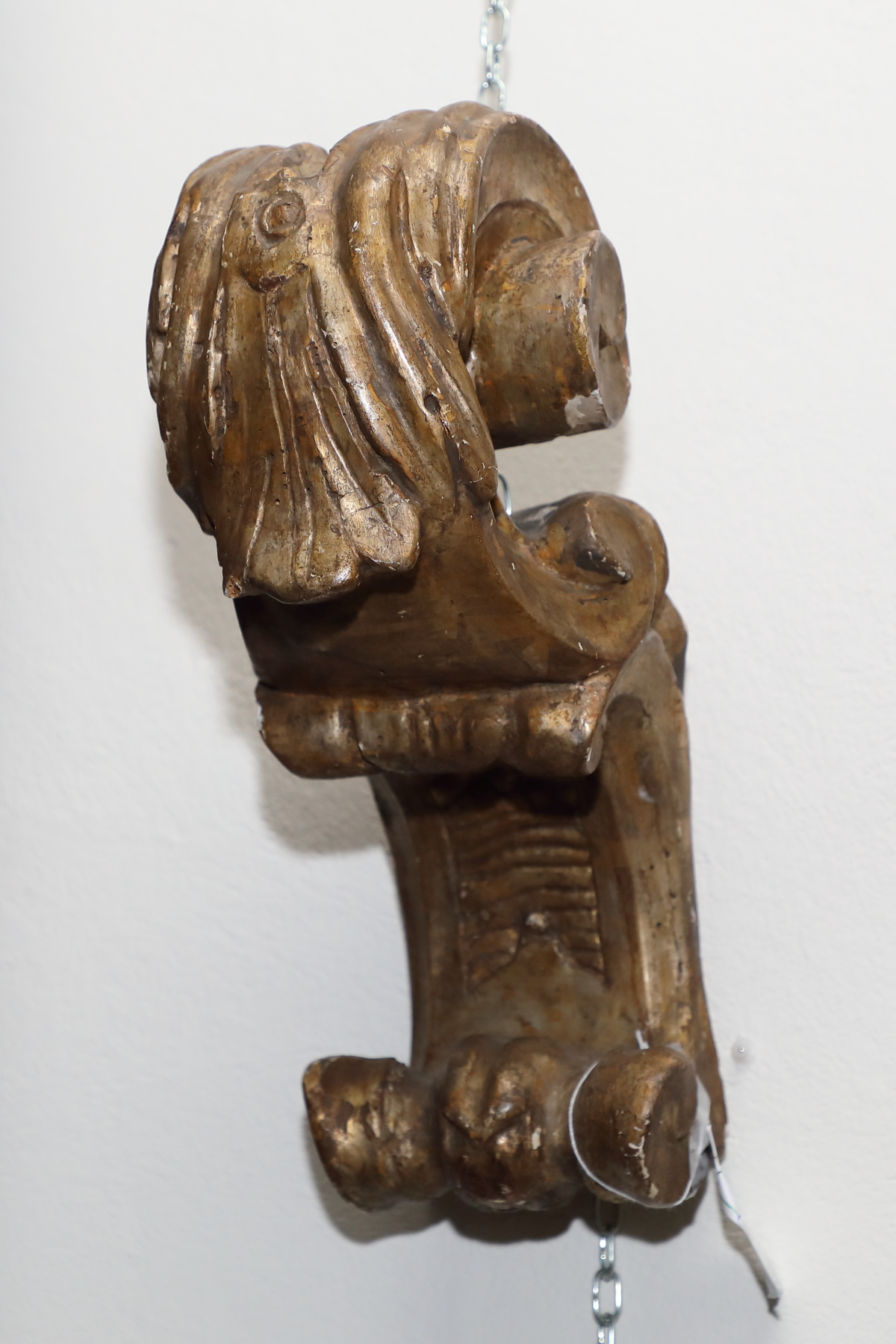 Coppia fregi in legno dorato Origine Italiano Epoca 800 - Complementi d'arredo Coppia fregi in legno dorato Origine Italiano Epoca 800 - Complementi d'arredo