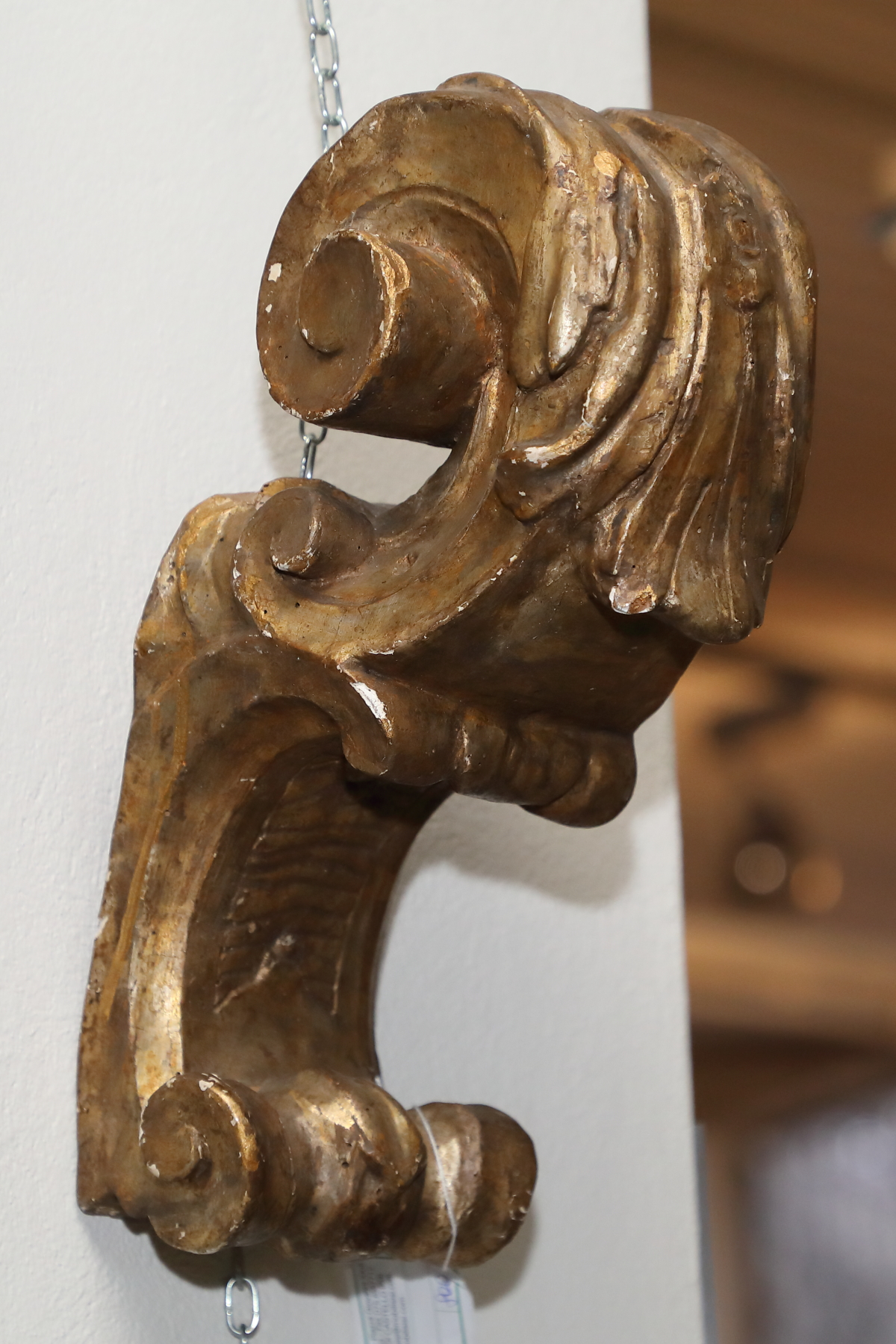 Coppia fregi in legno dorato Origine Italiano Epoca 800 - Complementi d'arredo Coppia fregi in legno dorato Origine Italiano Epoca 800 - Complementi d'arredo