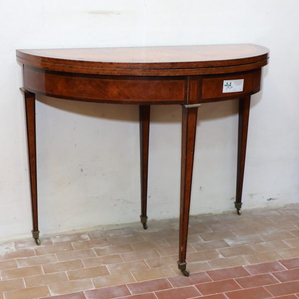 Tavolo da gioco a demi-lunedi Origine francese Epoca XIX sec. - Tavoli e Scrittoi, Uncategorized