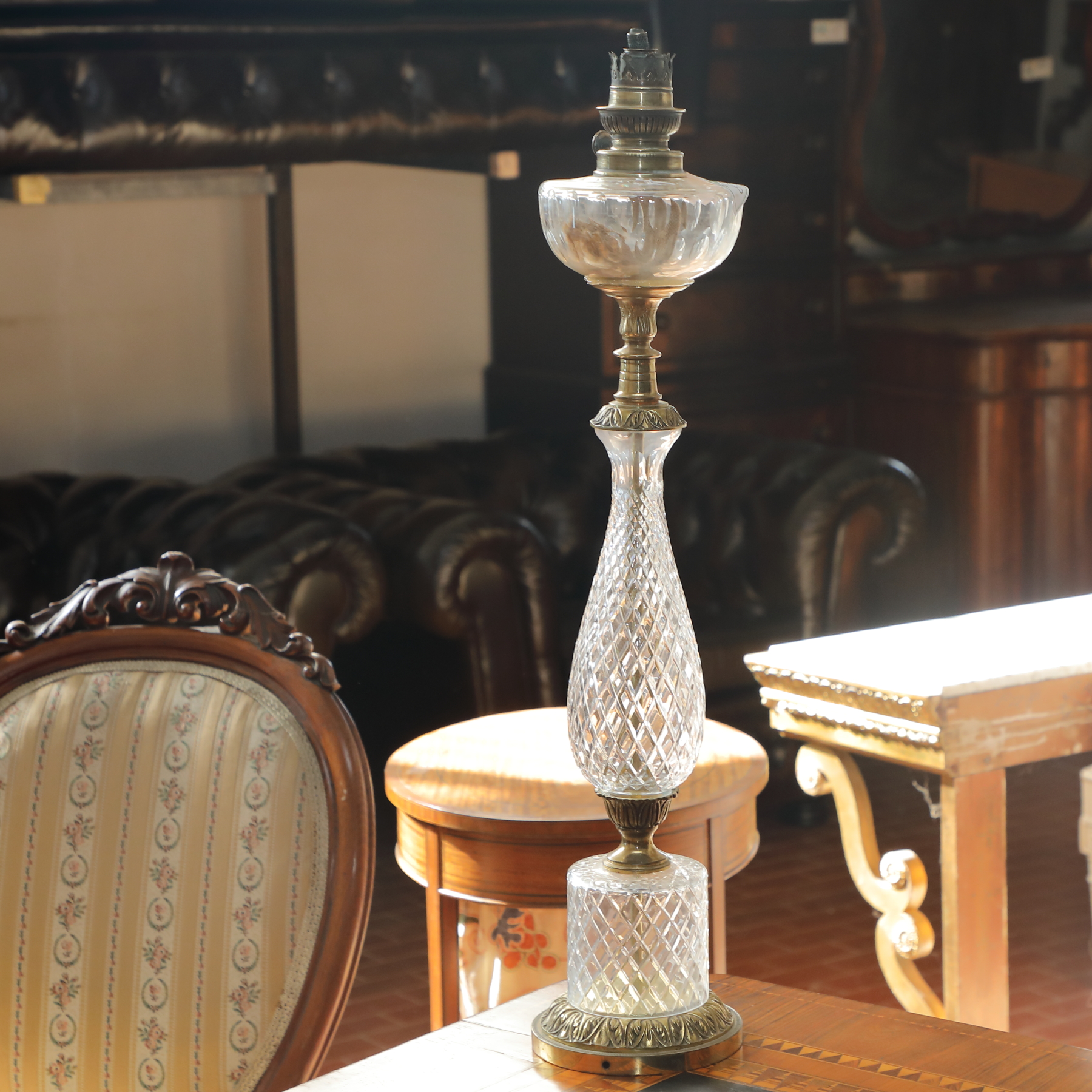 Lampada blu realizzata su porcellana di Sevres sec.XIX - Complementi d'arredo Lampada blu realizzata su porcellana di Sevres sec.XIX - Complementi d'arredo