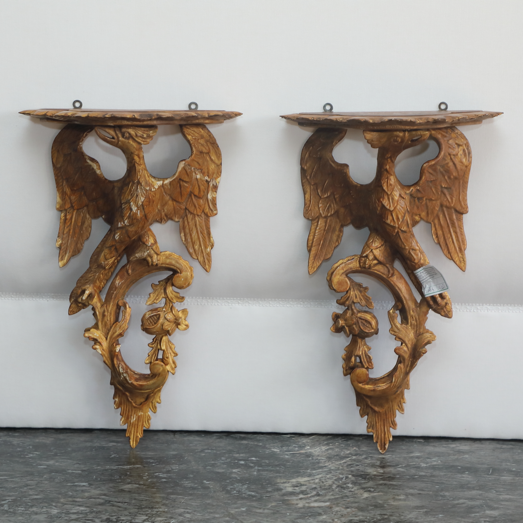 Coppia comodini Napoleone III in bois de roses con intarsi - Comodini