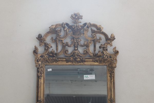 Specchiera rettangolare  in legno dorato epoca 700 - Specchiere